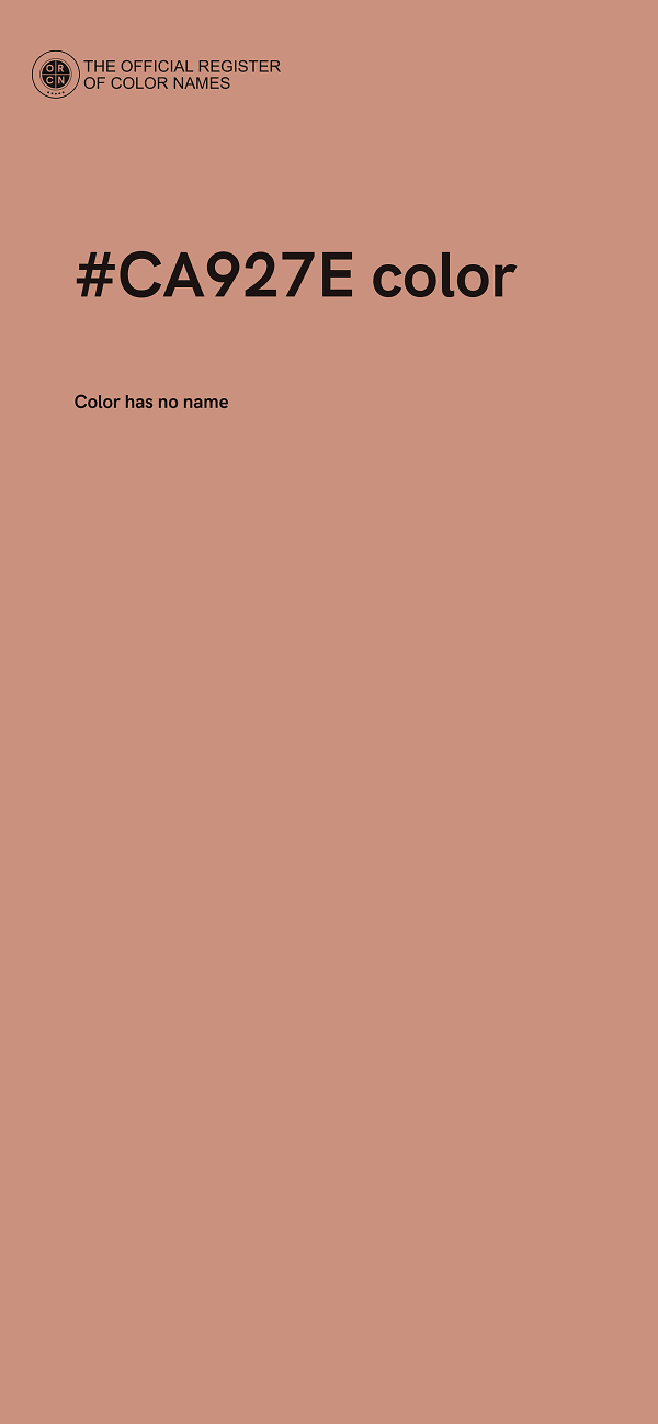 #CA927E color image