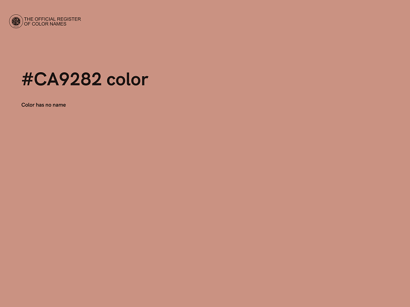 #CA9282 color image
