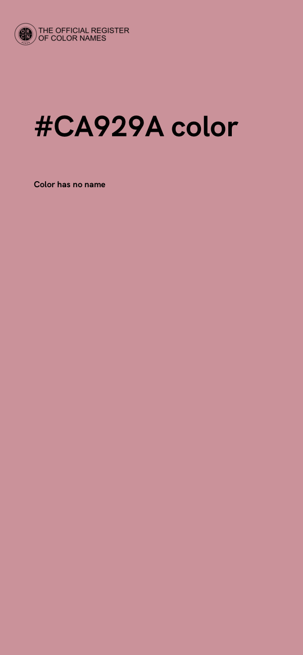 #CA929A color image