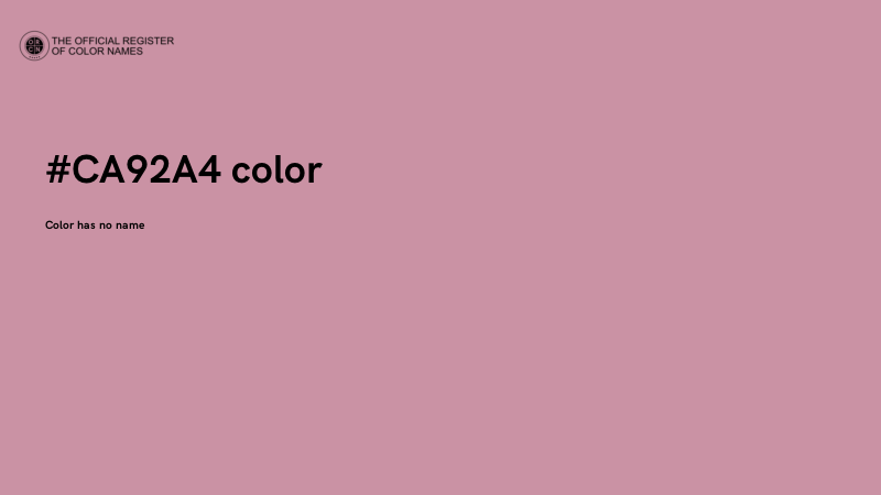 #CA92A4 color image