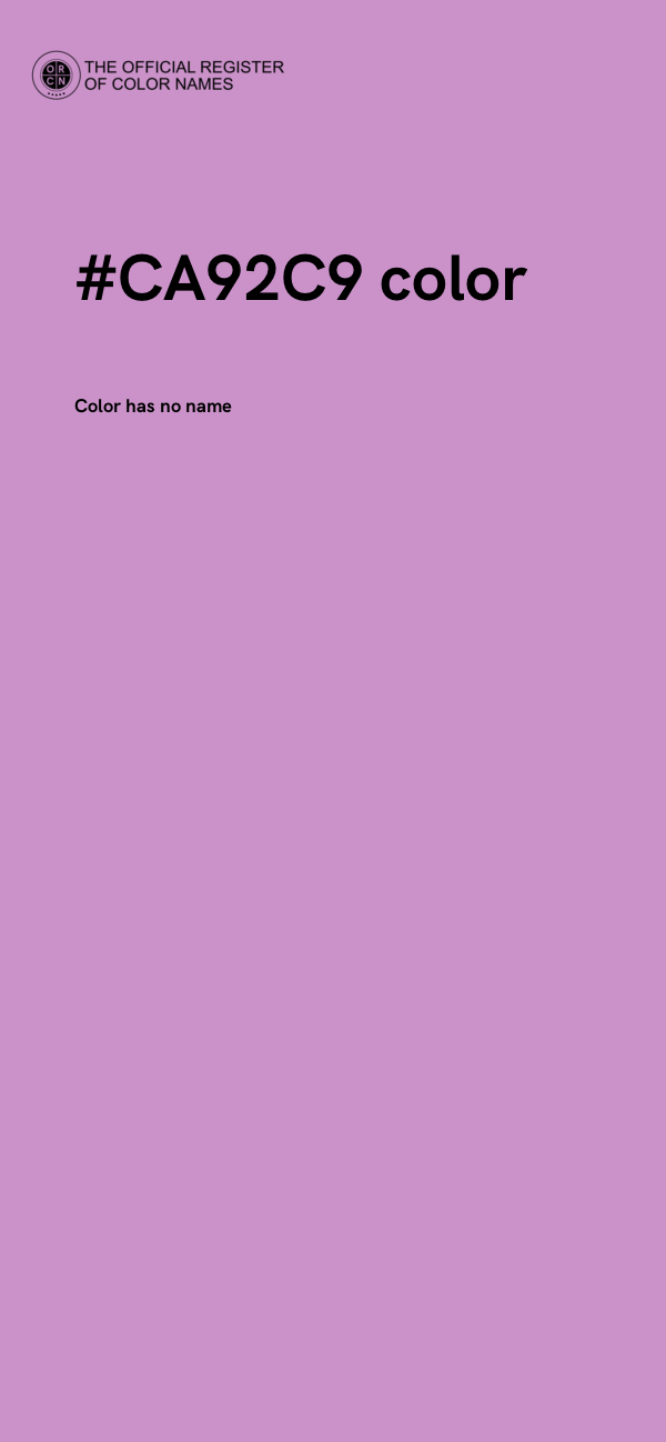 #CA92C9 color image