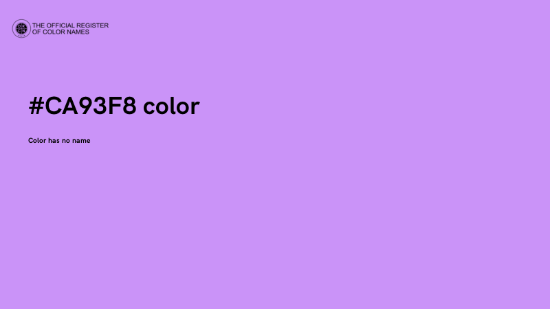 #CA93F8 color image