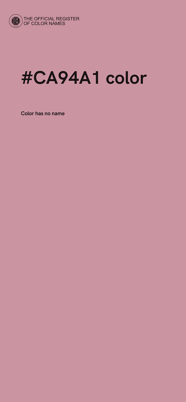 #CA94A1 color image