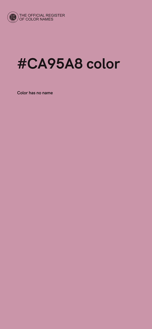 #CA95A8 color image