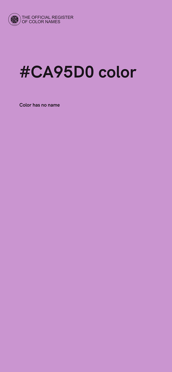 #CA95D0 color image