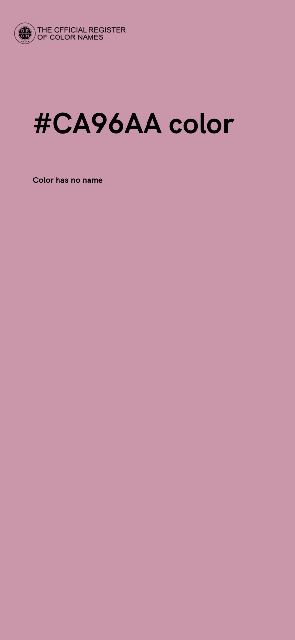 #CA96AA color image