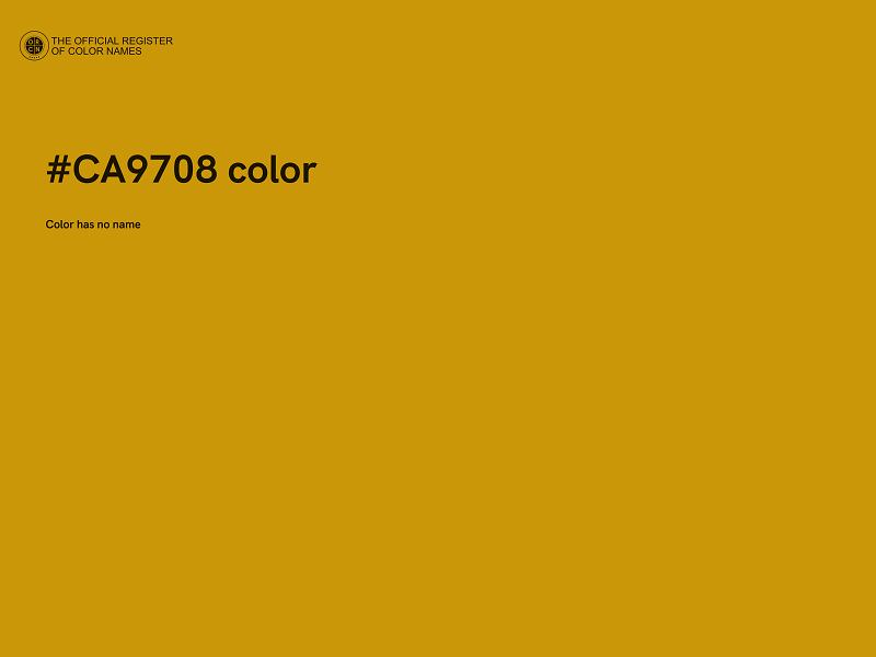 #CA9708 color image