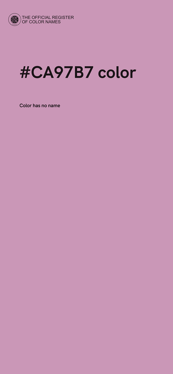 #CA97B7 color image