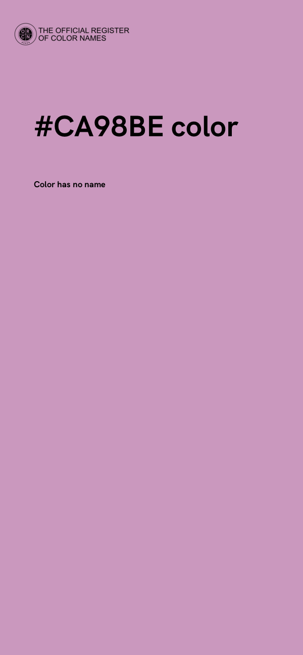 #CA98BE color image