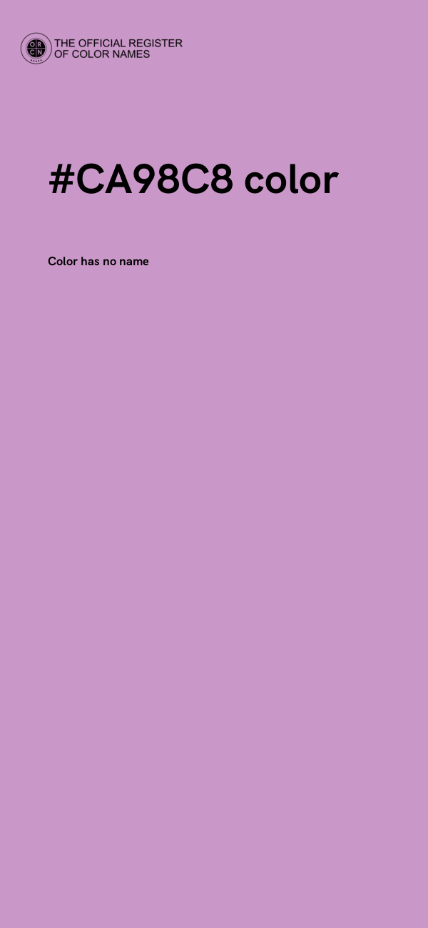 #CA98C8 color image