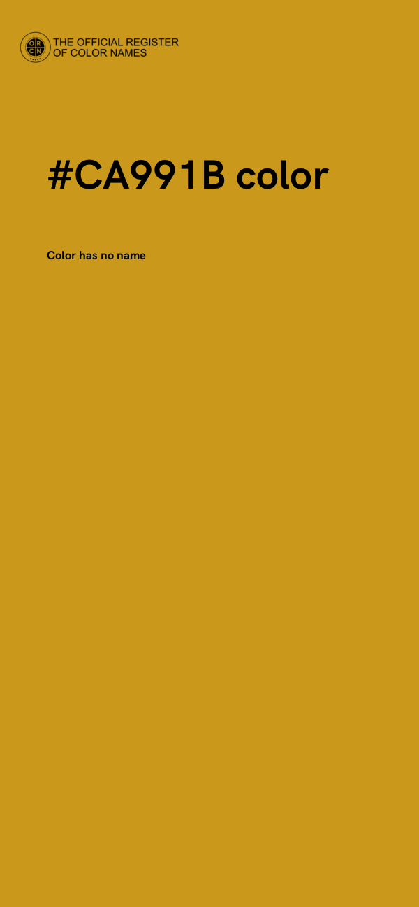 #CA991B color image