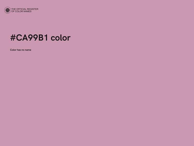 #CA99B1 color image