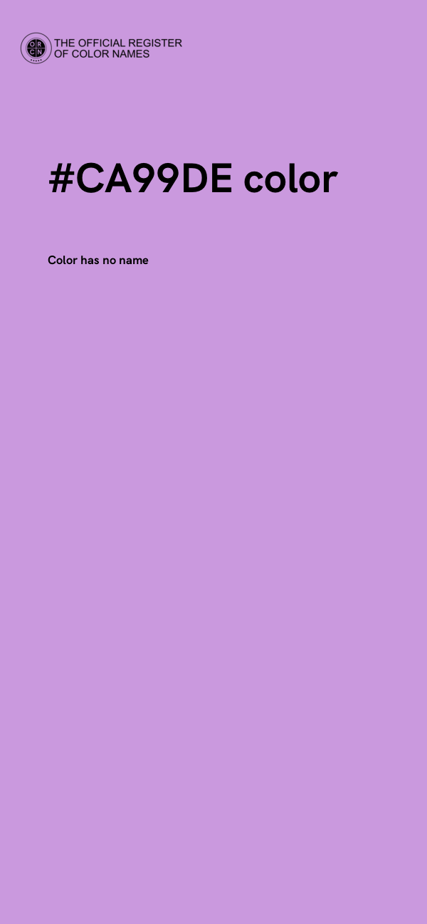 #CA99DE color image