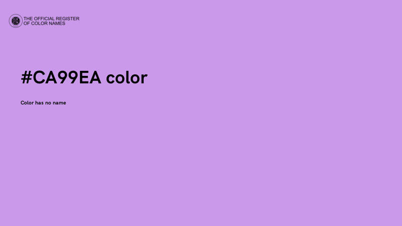 #CA99EA color image