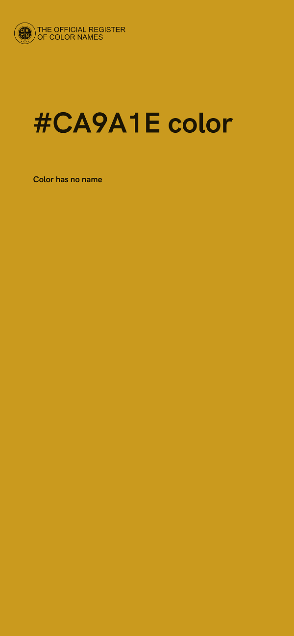 #CA9A1E color image