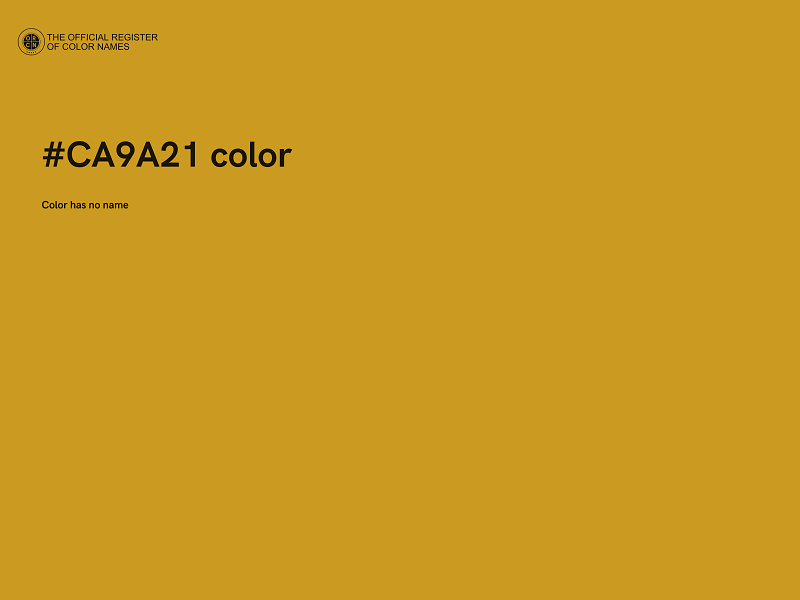 #CA9A21 color image