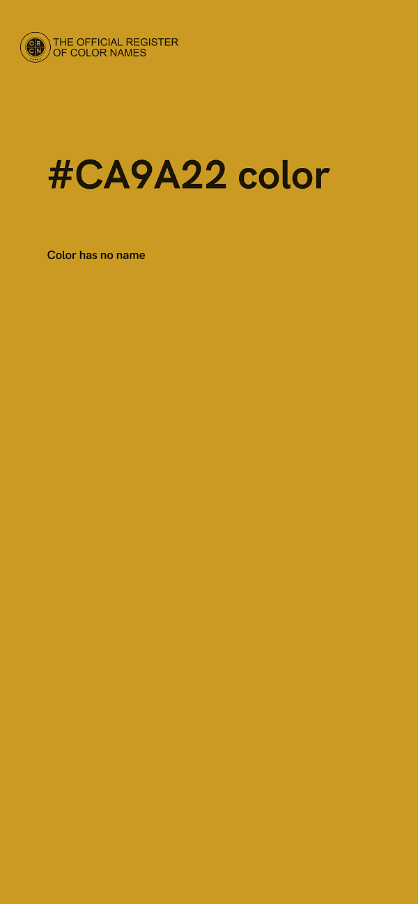 #CA9A22 color image