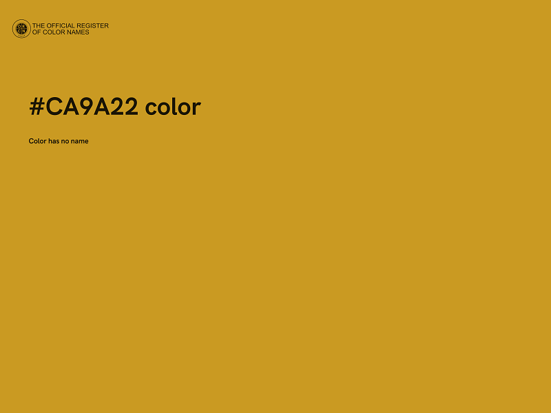 #CA9A22 color image