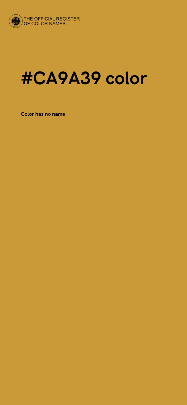 #CA9A39 color image