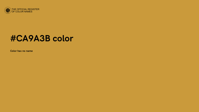 #CA9A3B color image