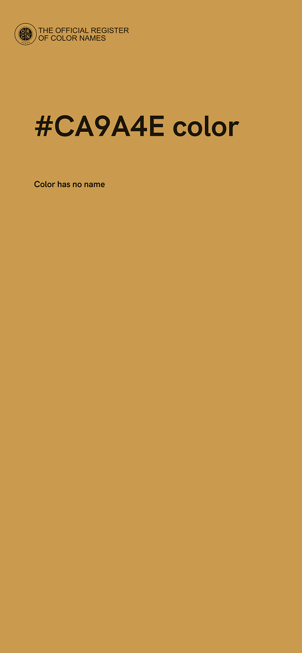 #CA9A4E color image