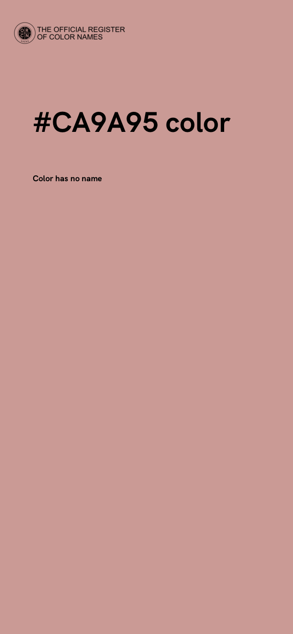 #CA9A95 color image