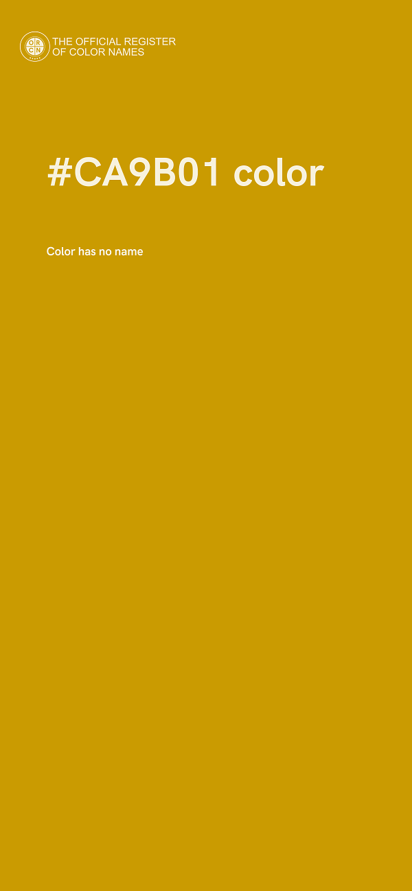 #CA9B01 color image