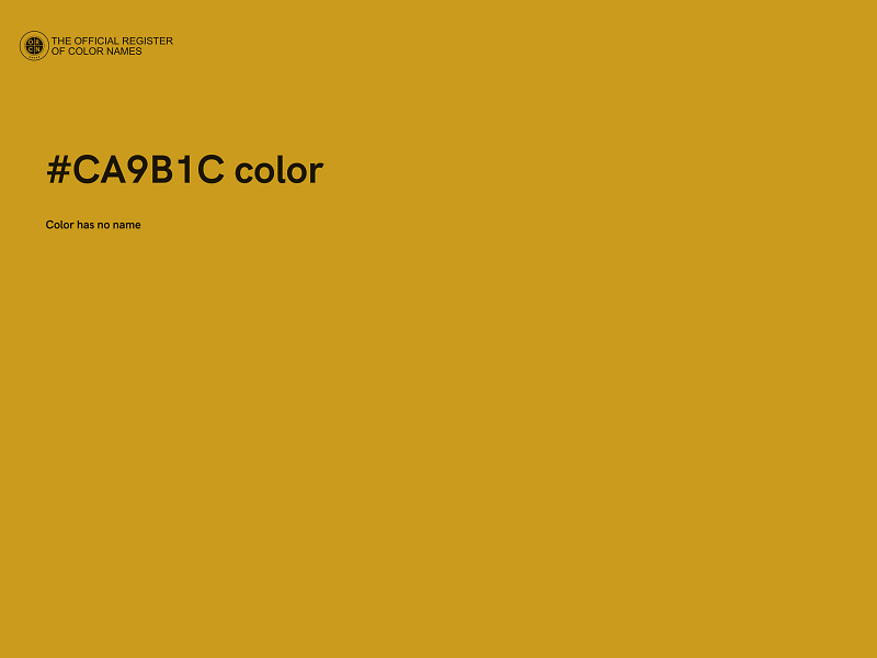 #CA9B1C color image