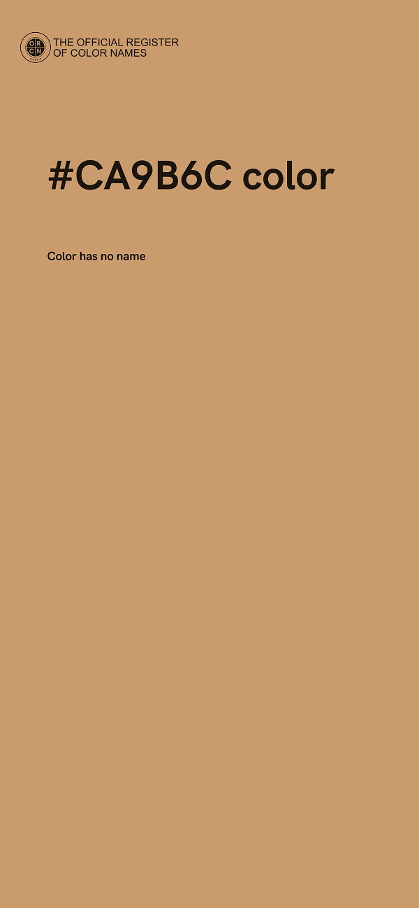 #CA9B6C color image