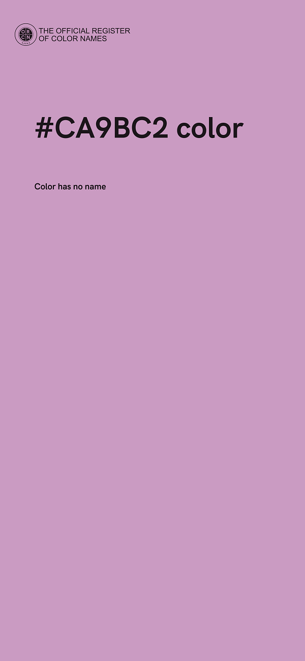 #CA9BC2 color image