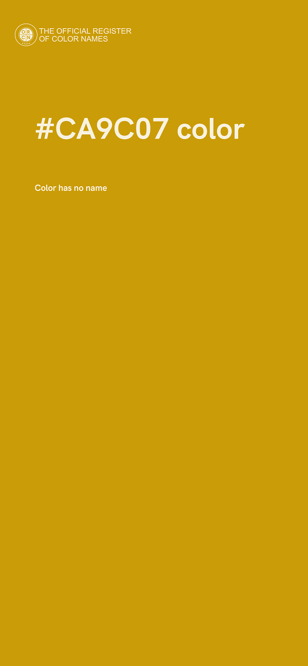 #CA9C07 color image