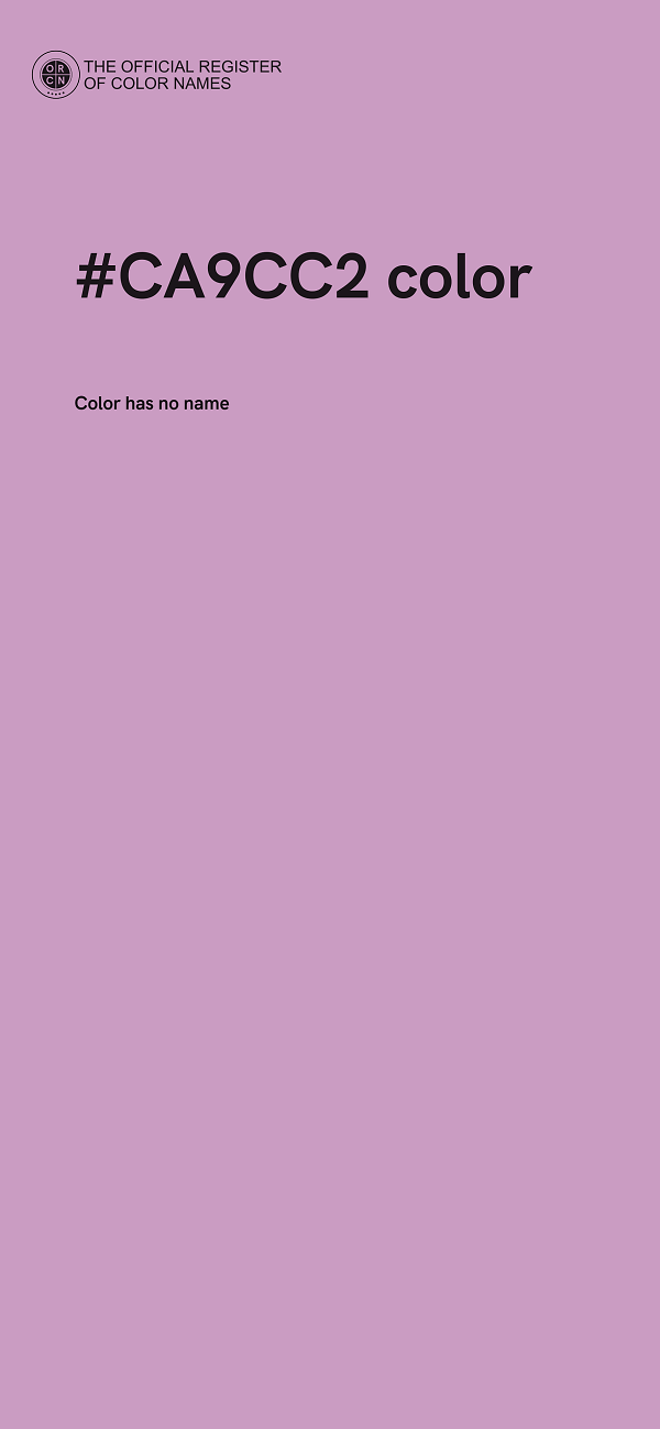 #CA9CC2 color image