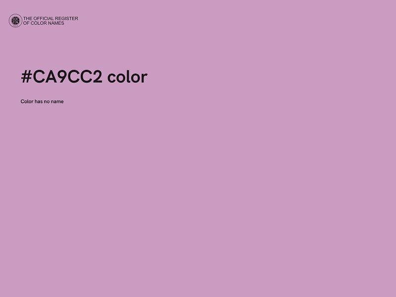 #CA9CC2 color image