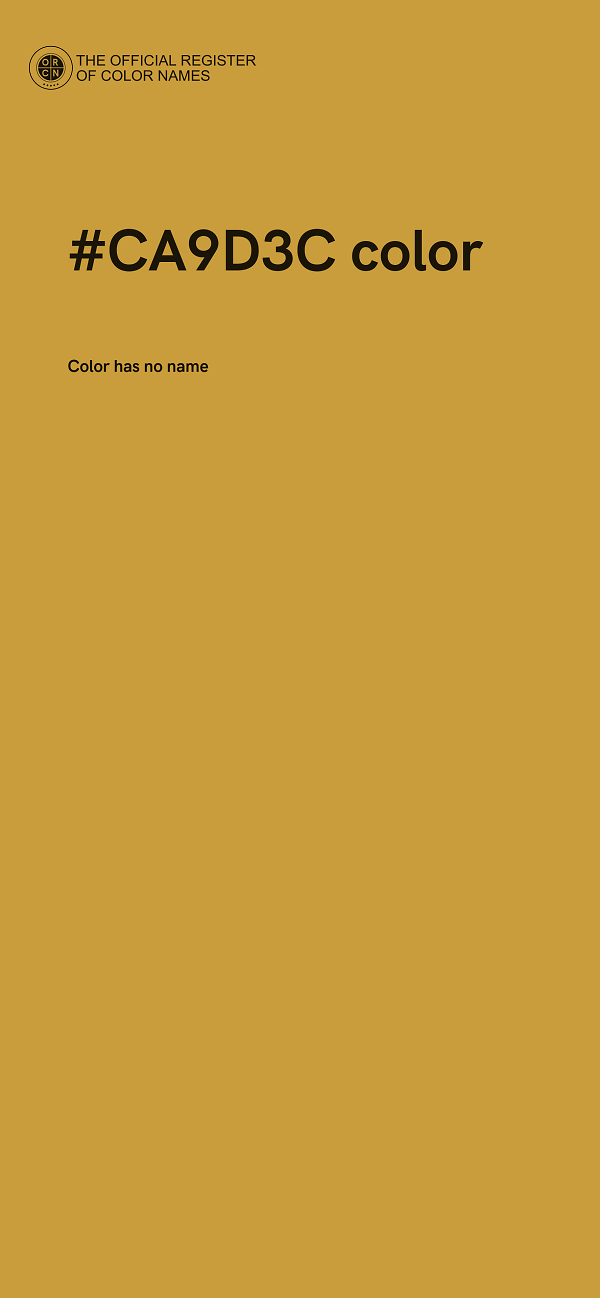 #CA9D3C color image