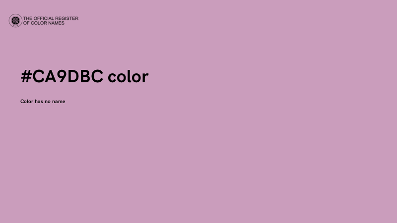 #CA9DBC color image