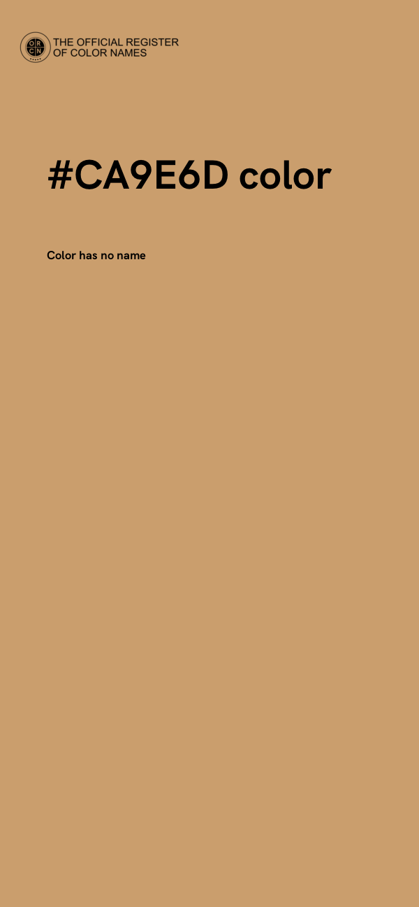 #CA9E6D color image