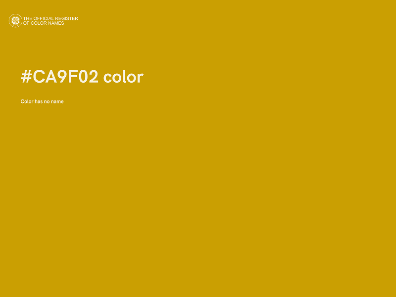 #CA9F02 color image