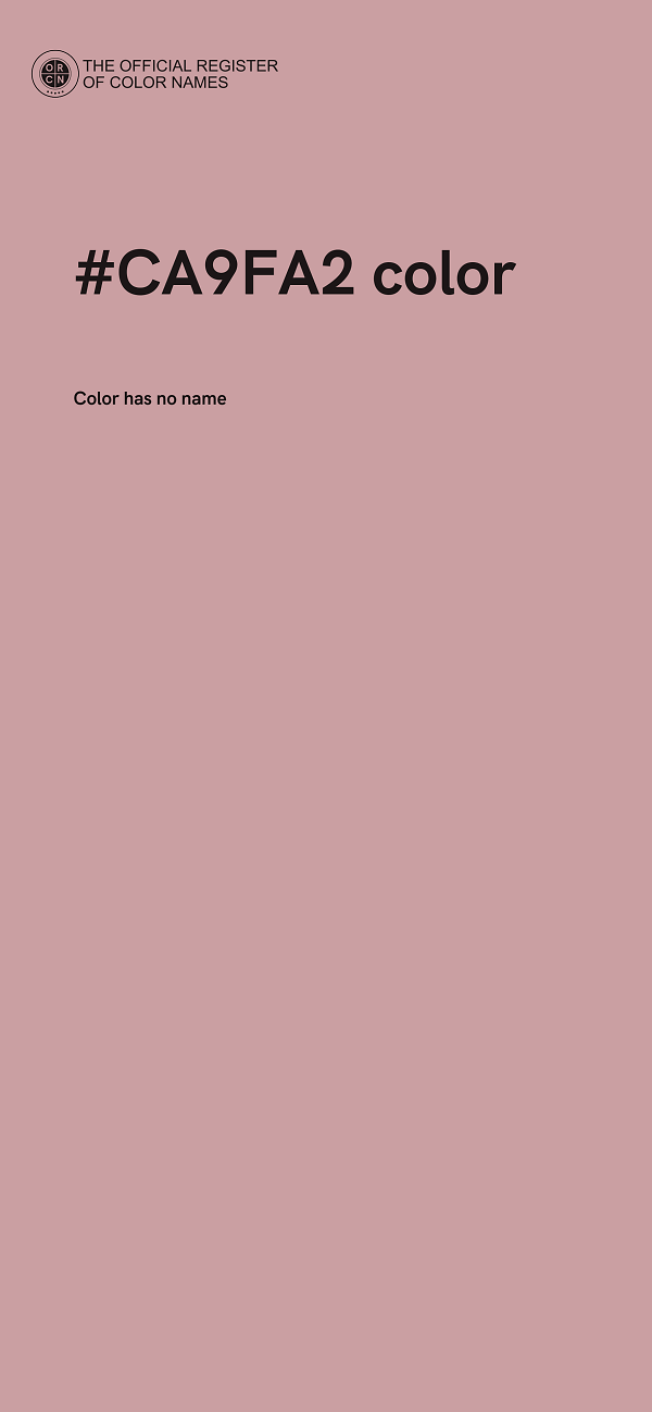 #CA9FA2 color image