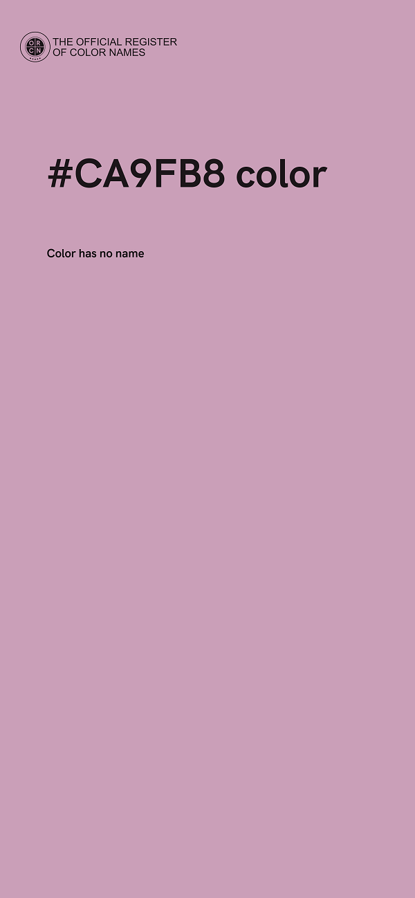 #CA9FB8 color image