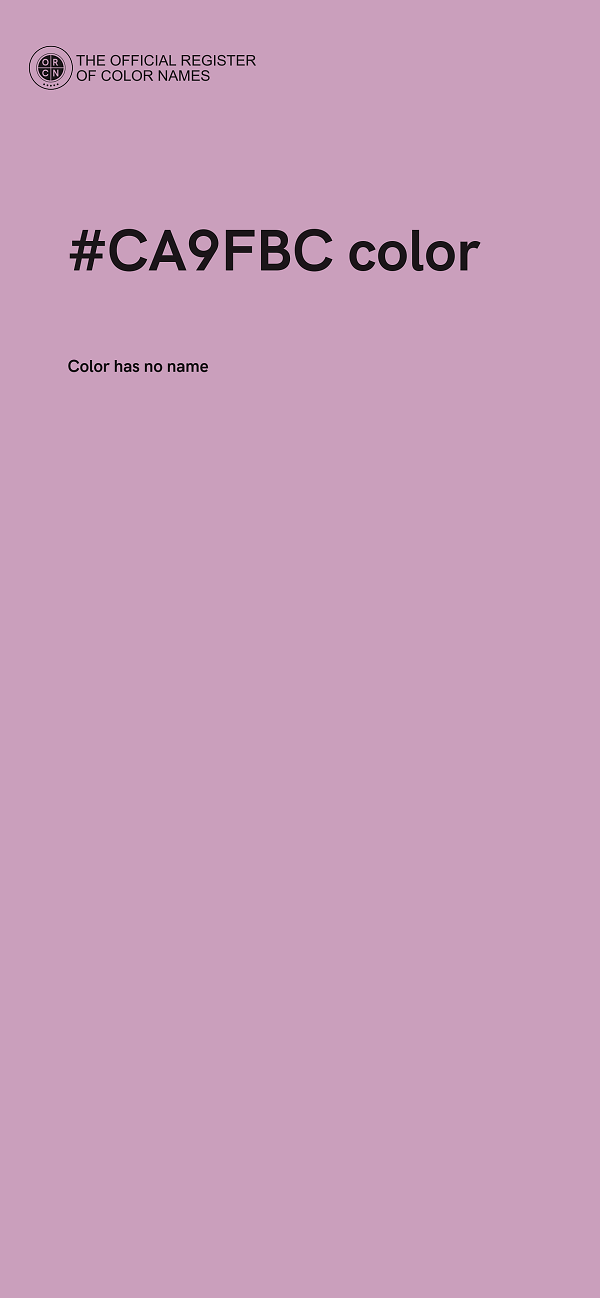 #CA9FBC color image