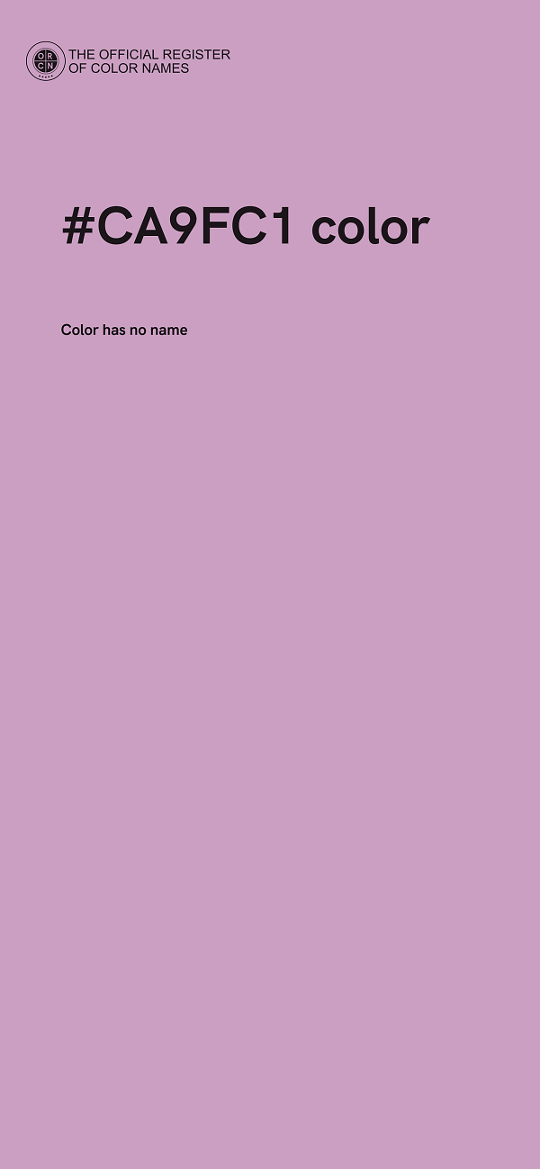 #CA9FC1 color image