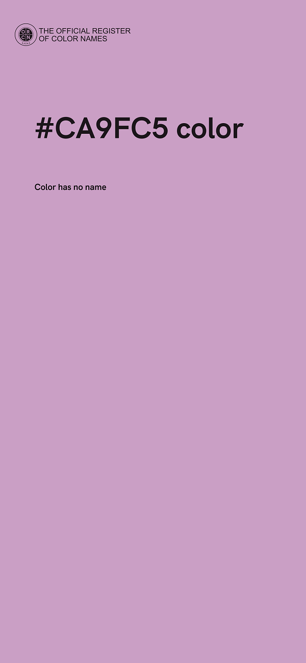 #CA9FC5 color image