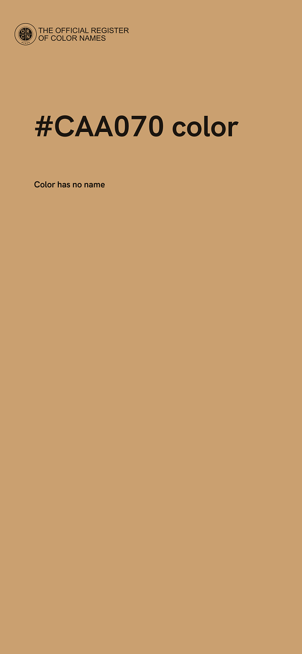 #CAA070 color image