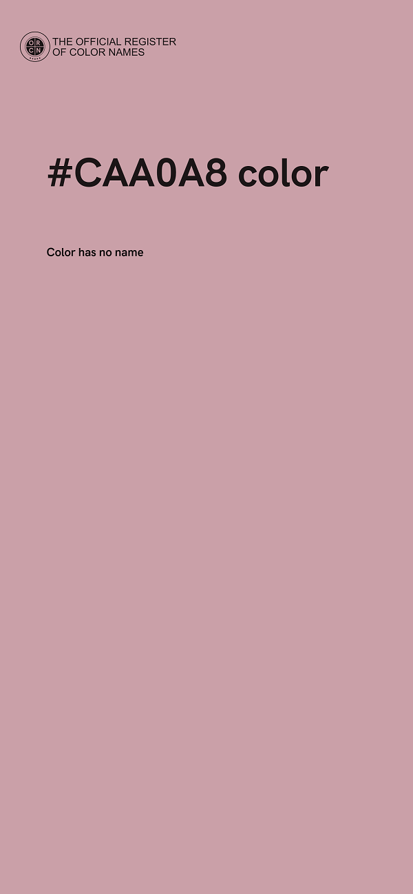 #CAA0A8 color image