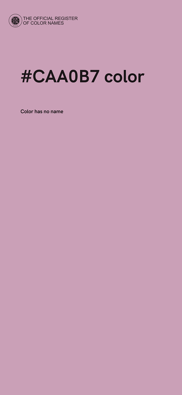 #CAA0B7 color image
