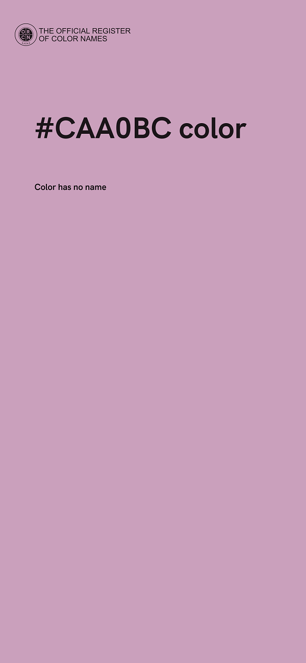 #CAA0BC color image