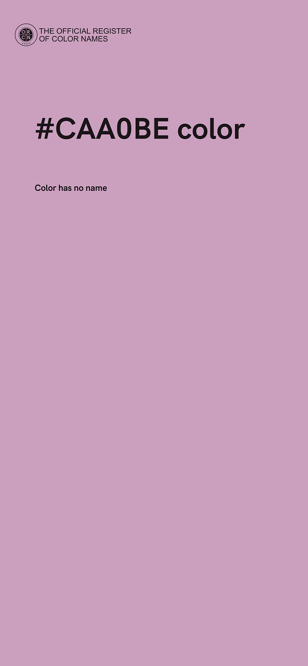 #CAA0BE color image