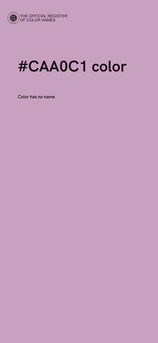 #CAA0C1 color image