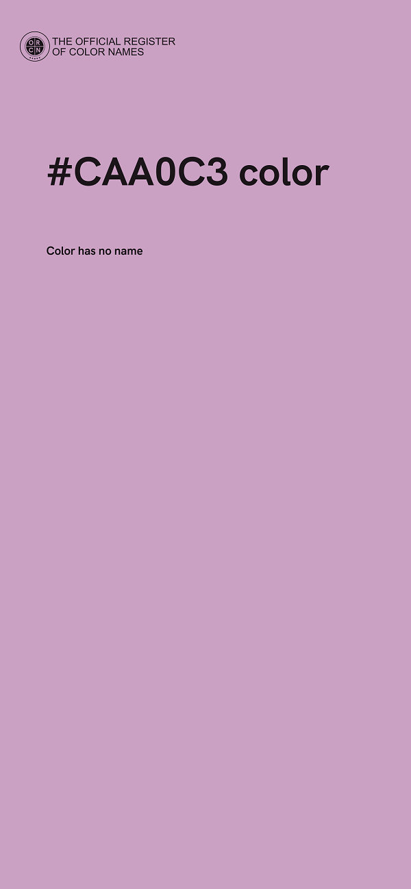 #CAA0C3 color image