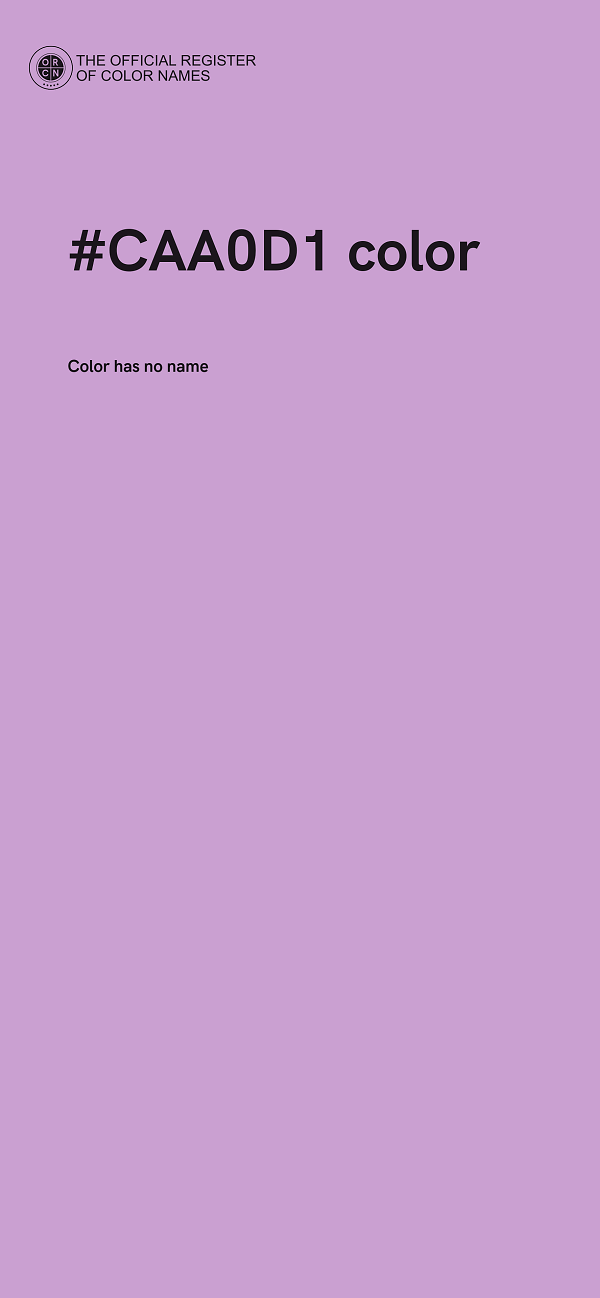 #CAA0D1 color image